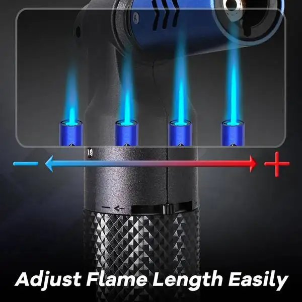 Honest Windproof Kitchen Cooking Spray Gun Torch Blue Flame Jet Gas Lighter Turbine Jewelry Welding Cigar Metal Lighter - Image 6