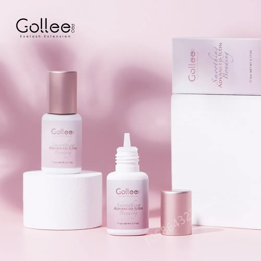 Gollee 5ml 10ml Glue for Eyelashes Extensions 0.5s Fast Drying for Professional Salon Artist Transparent Eyelash Extensions Glue