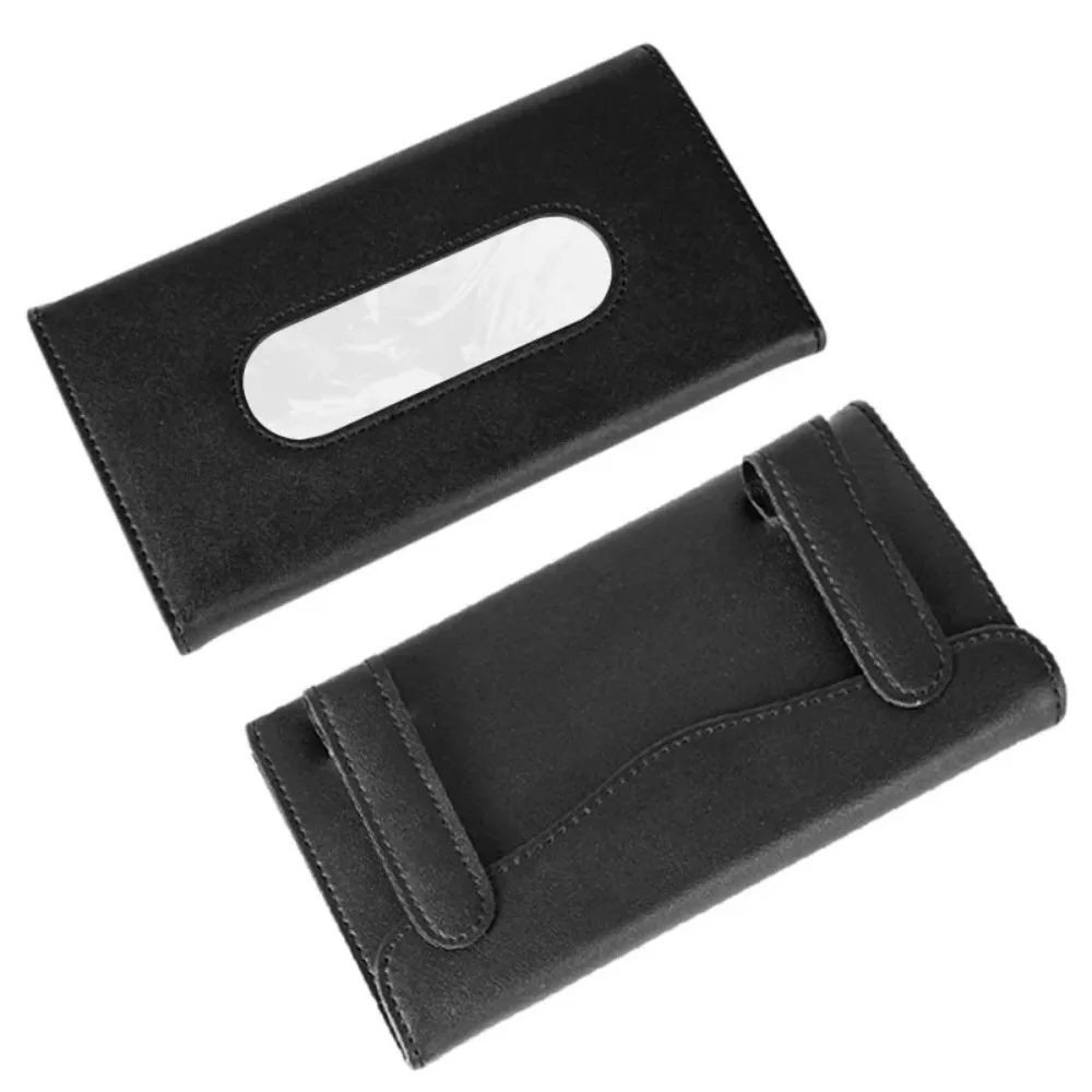 New Car Tissue Box Car Sun Visor Tissue Box Bracket Car Interior Storage Mask General Automotive Parts Storage Box Decoration