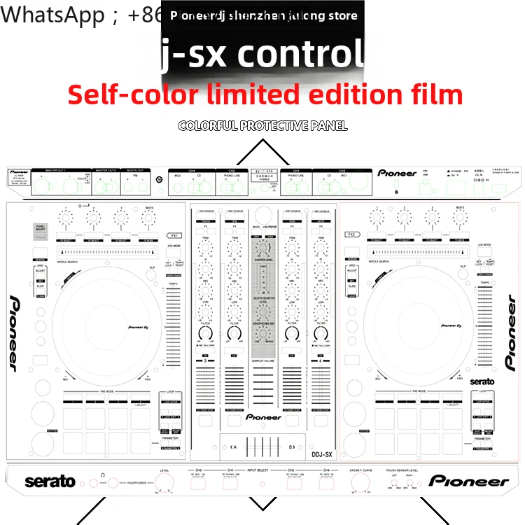 Película protectora para el panel del controlador digital DJ Pioneer DDJSX SX2 ddjsx3 2026, adhesivo de color.