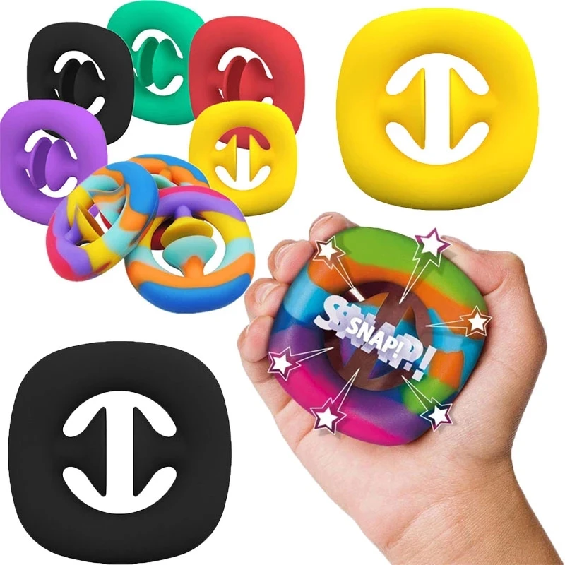 AntiStress Snapper Finger Sensory Fidget Toy Snap Hand Simple Dimple Stress Reliever Adult Child Toys Decompression Gifts