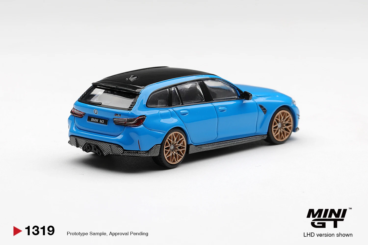 MINIGT 1/64 BMW M3 M Performance Touring Riviera Blue MGT01319-CH Car Alloy  Motor Vehicle Diecast Model Kids Toys Boys