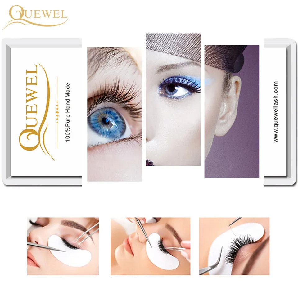 Quewel Eyelash Extension 0.03/0.05/0.07mm Synthetic Mink Individual Classic Round Lashes Silk Cilia 8-18mm Mix Lash Supplier