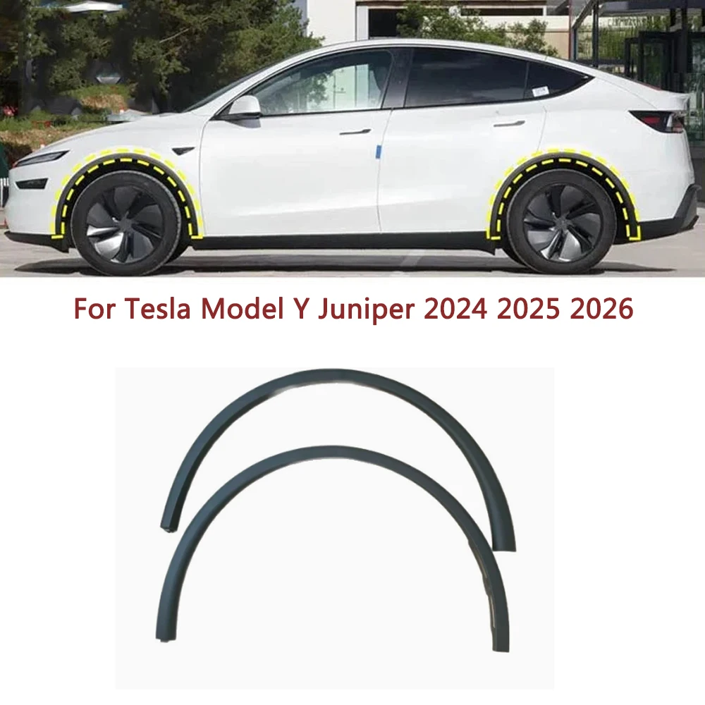 For Tesla Model Y Juniper 2024 2025 2026 Front Rear Wheel Eyebrow Fender Flare Mudguards 1937594 1937596 1937599 1937597 Tuning