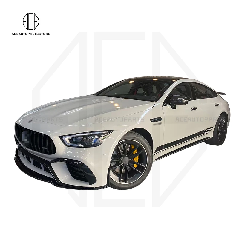 For Benz GT50 GT53 GT43 4 Door PP Body Kit GT63 Style Bumper Rear Lip Diffuser Air Vents Parts Auto Trims For AMG GT