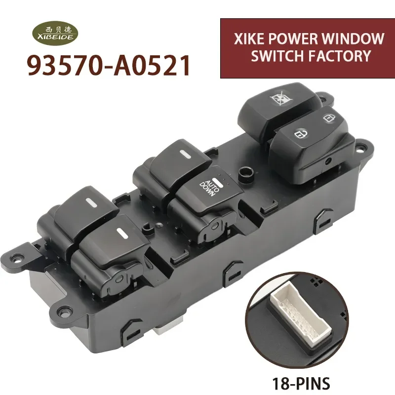 Auto Glass Lifter Window Switch Right Rudder for HYUNDAI IX25 Creta 93570-A0521