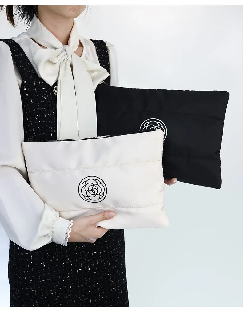 Frauen Baumwolle Gefüllt Kulturbeutel Make-Up Tasche Mode Große Kapazität Make-Up Organizer Tragbare Kosmetische Lagerung Taschen Reise Kulturbeutel – Detail 11