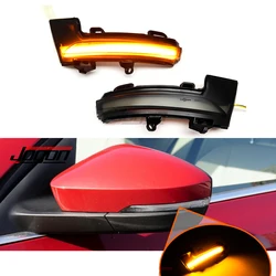 2PCS Yellow Dynamic Blinker Turn Signal LED For Volkswagen VW Nivus Taigo 2020 2021 Accessories Side Rear View Mirror Light