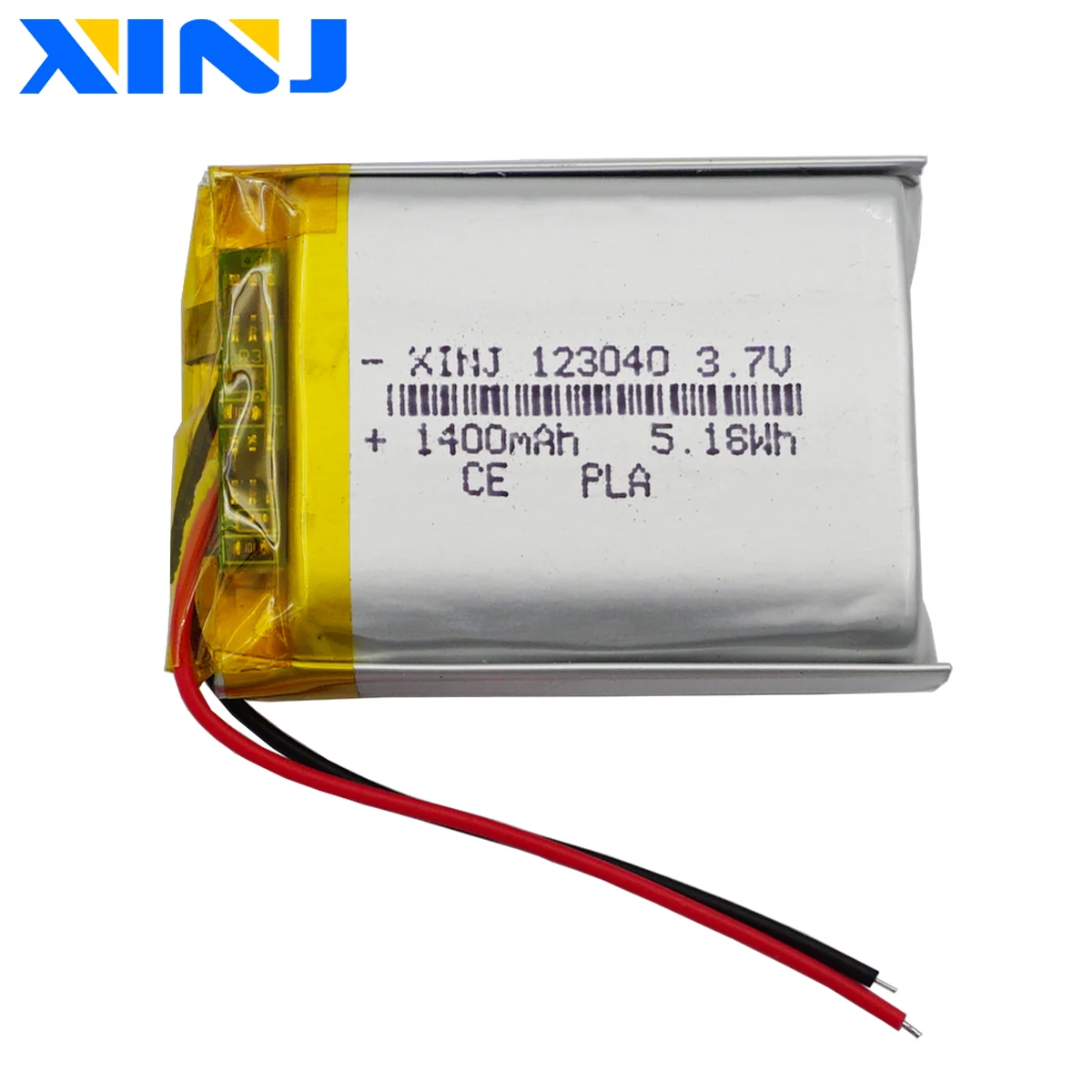 

3.7V 1400mAh 5.18Wh Rechargeable Polymer Lipo Battery Li ion For LED Light DashCam Bluetooth Speaker 3C Digital Products 123040