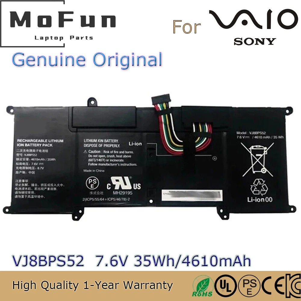 

Brand New Original VJ8BPS52 7.6V 35Wh Laptop Battery for Sony Vaio SX14 VJ-S13-1X0111B VJPG11C11N VJS141C11L VJS132C11L