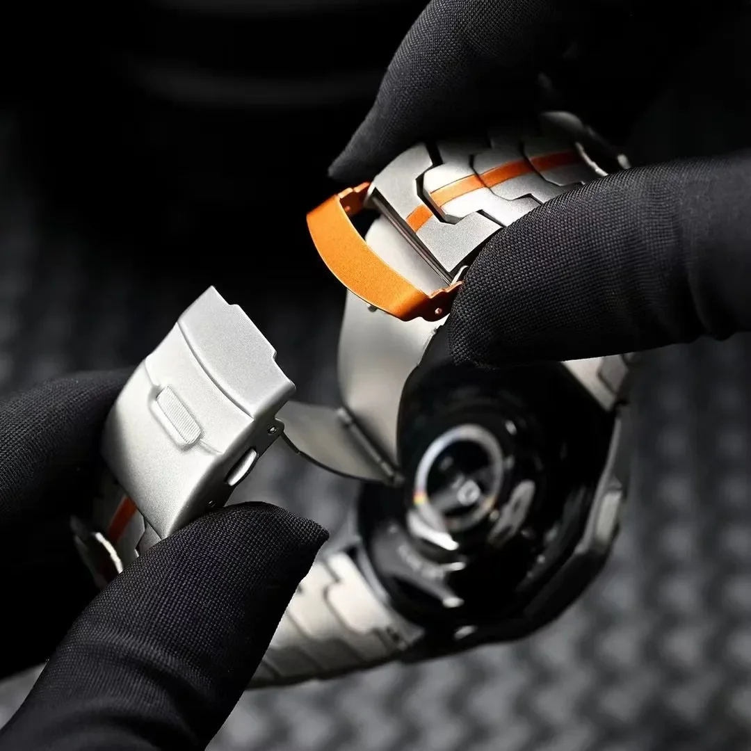 Cinturino in acciaio inossidabile di lusso per OnePlus Watch 46mm 2 2R Bracciale da lavoro Bracciale da 22 mm per OPPO Watch X X2 4Pro Band