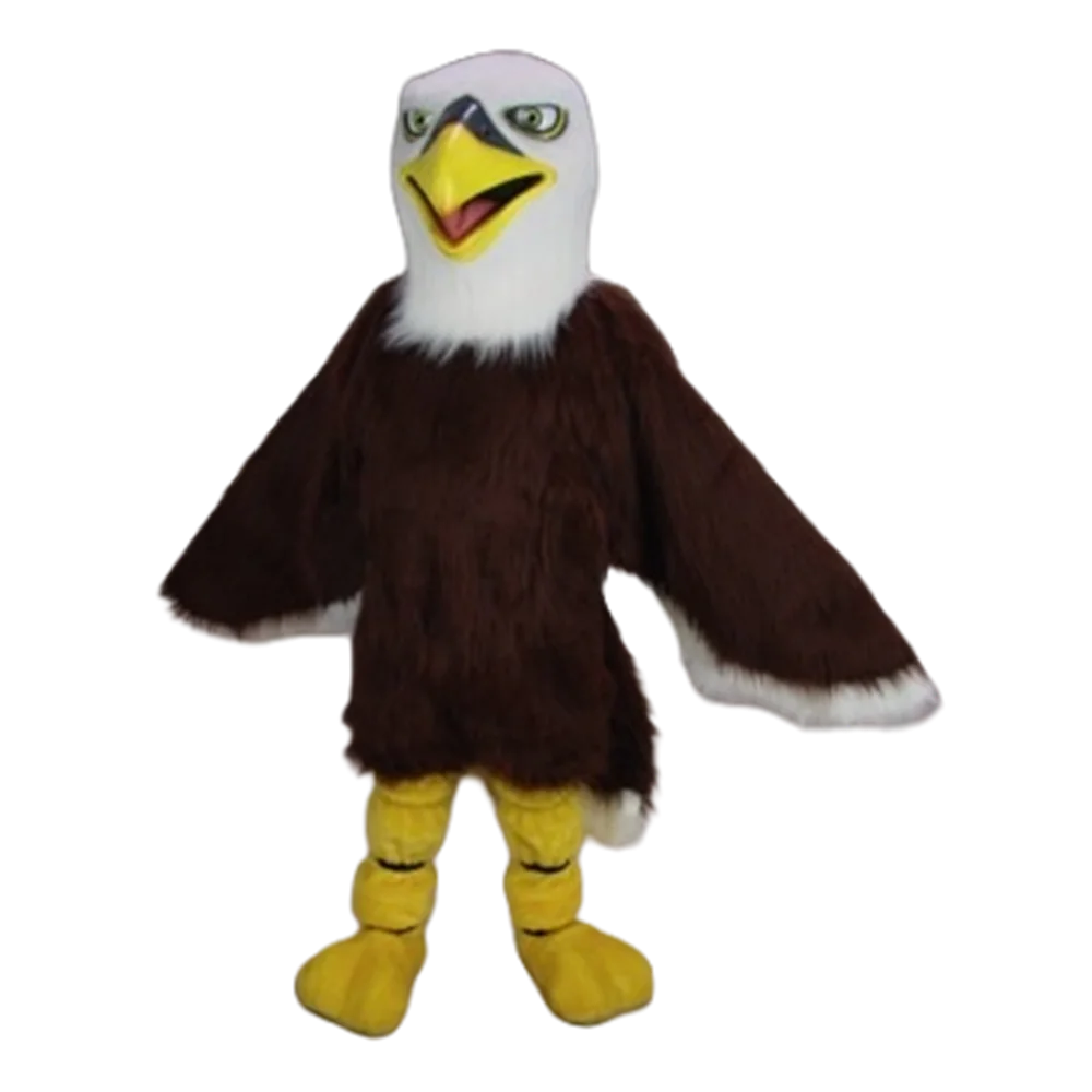 Costume de mascotte d'aigle américain marron, tenue de dessin animé Rick, robe de paupières trempée, costume de cosrole, taille adulte, SW809