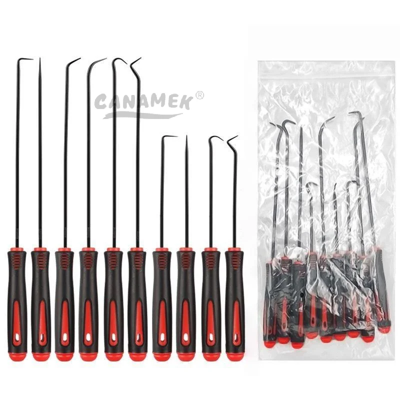 

10 шт., сверхмощные автомобильные уплотнительные крючки, набор отверток для сальника автомобиля, зажимы для уплотнительных колец, зажимы для удаления колец