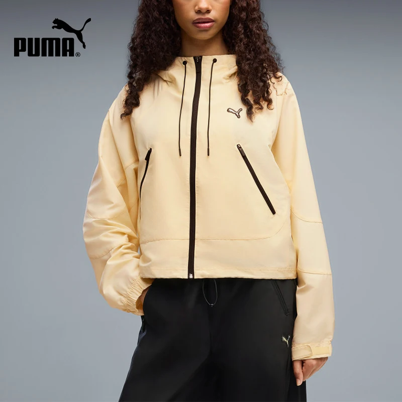 Puma genuine women's silhouette sports fashion daily hooded drawstring jacket 639026-88