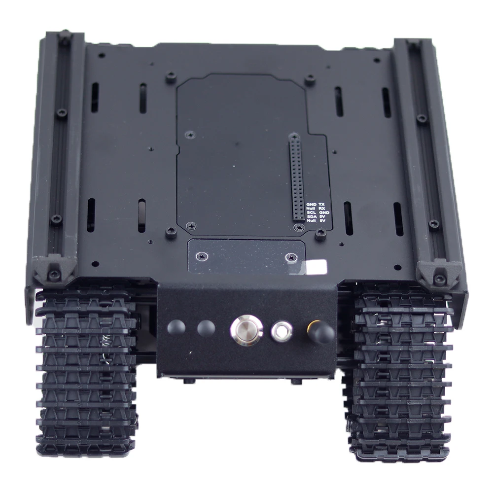 Scalable off-road UGV mobile robot track chassis supports multiple upper computer hill climbing optimizations