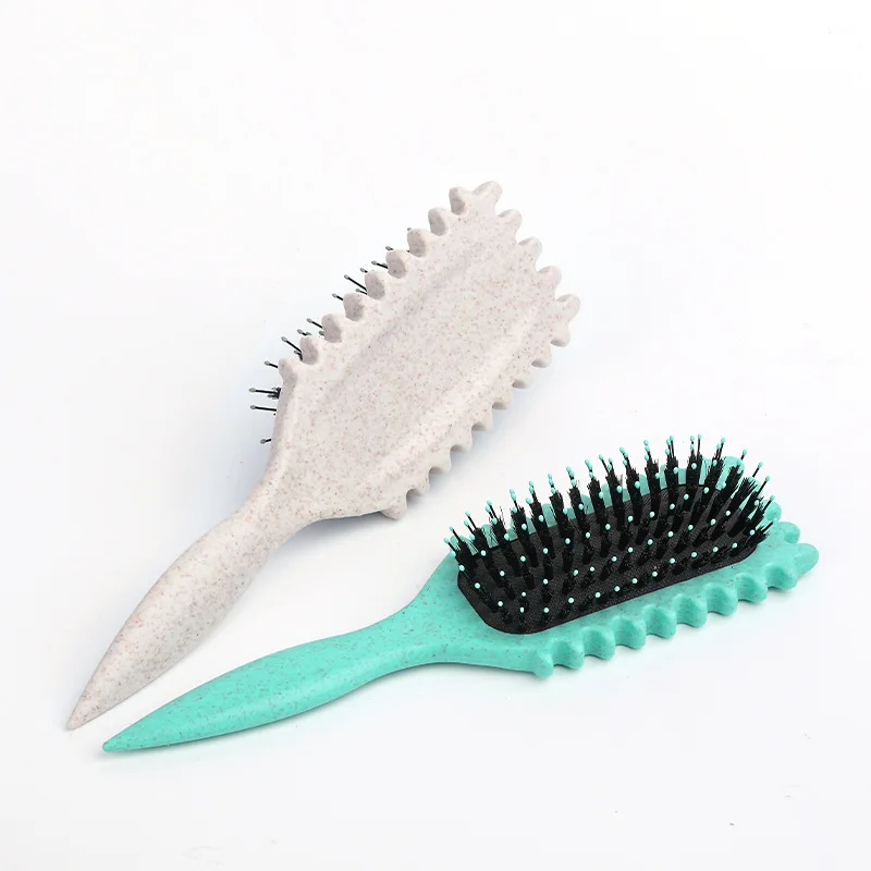 Curl Define Styling Brush Boar Bristle Detangling Hair Brush Tangled Hair Comb Shaping Defining Curls Barber Styling Tool