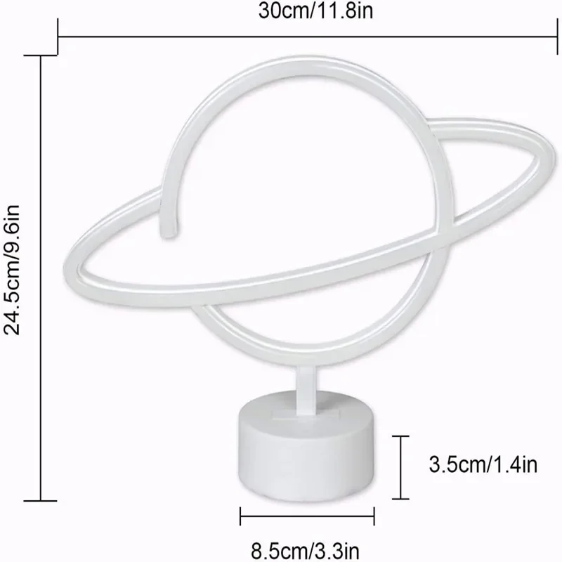 Planet-luces LED de neón para decoración de dormitorio, cohete Alien, lámpara de noche para habitaciones, arte de pared, Bar, fiesta, alimentado por