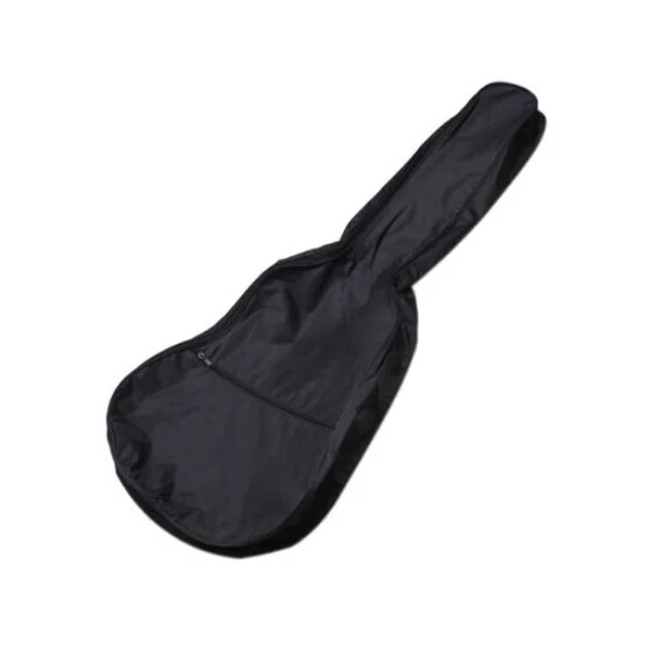 

38-Inch Waterproof Guitar Bag Black Sturdy Construction Large Zippered Pocket Side Double Sliders Single Shoulder Carry