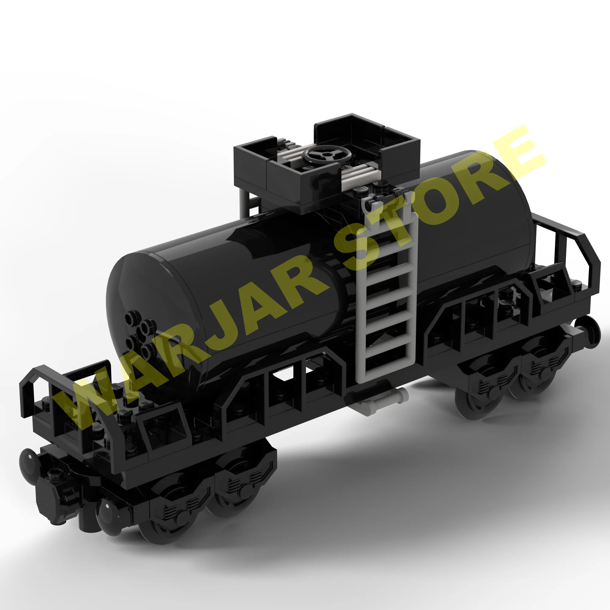 Double Cylinder Railroad Train Building Blocks MOC City Creative Idea Train Base Carriage Bulk Parts Kids DIY Toys