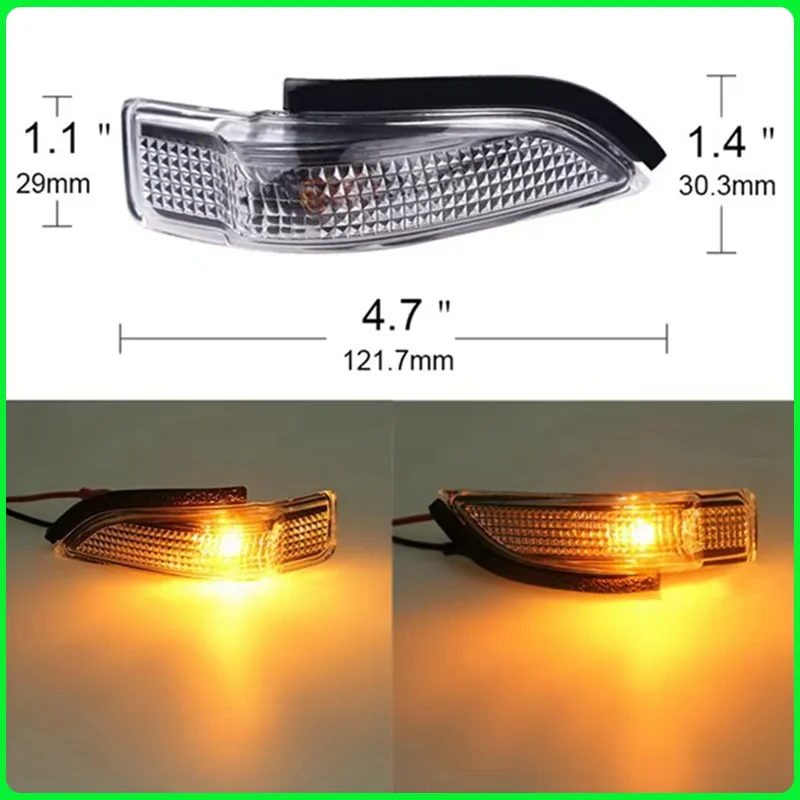 

Переднее боковое зеркало заднего вида, указатель поворота, автомобильные детали в сборе для Toyota Corolla Camry Yaris Prius C Avalon