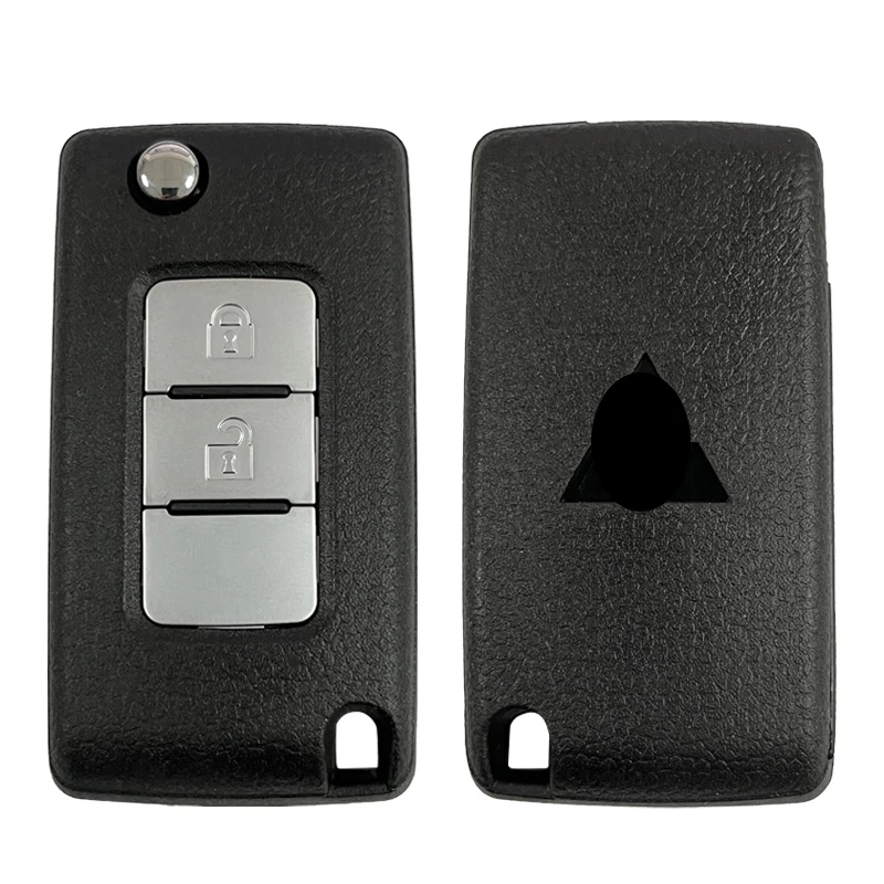 CN011037 2 Buttons Flip Remote Key For Mitsubishi Pajero 2015-2021 Spare Key With 433MHz 46 Chip M6370B882