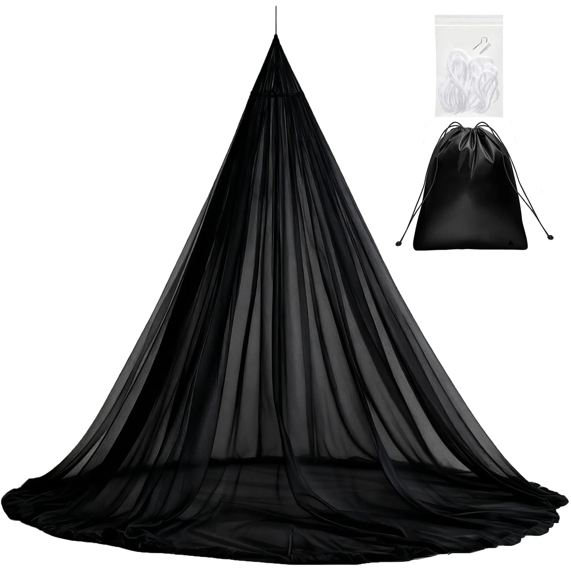 Sommer-Hängekuppel-Moskitonetz, Moskitoschutzgaze für Zuhause, Outdoor und Camping, Höhe 220 cm – Detail 16