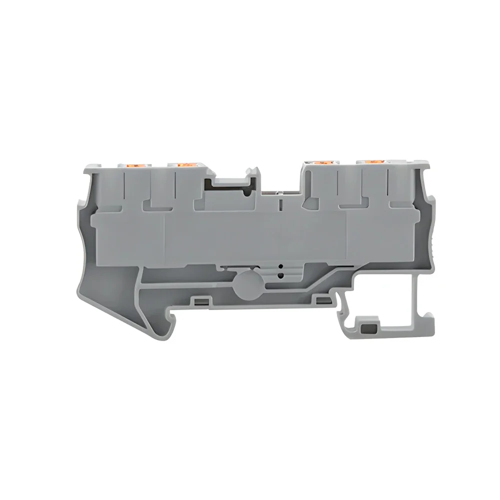 50Pcs Terminal Block PT2.5-QUATTRO 4 Conductor Din Rail Electrical Wire Spring Connection Push In Conductor Wire Connector