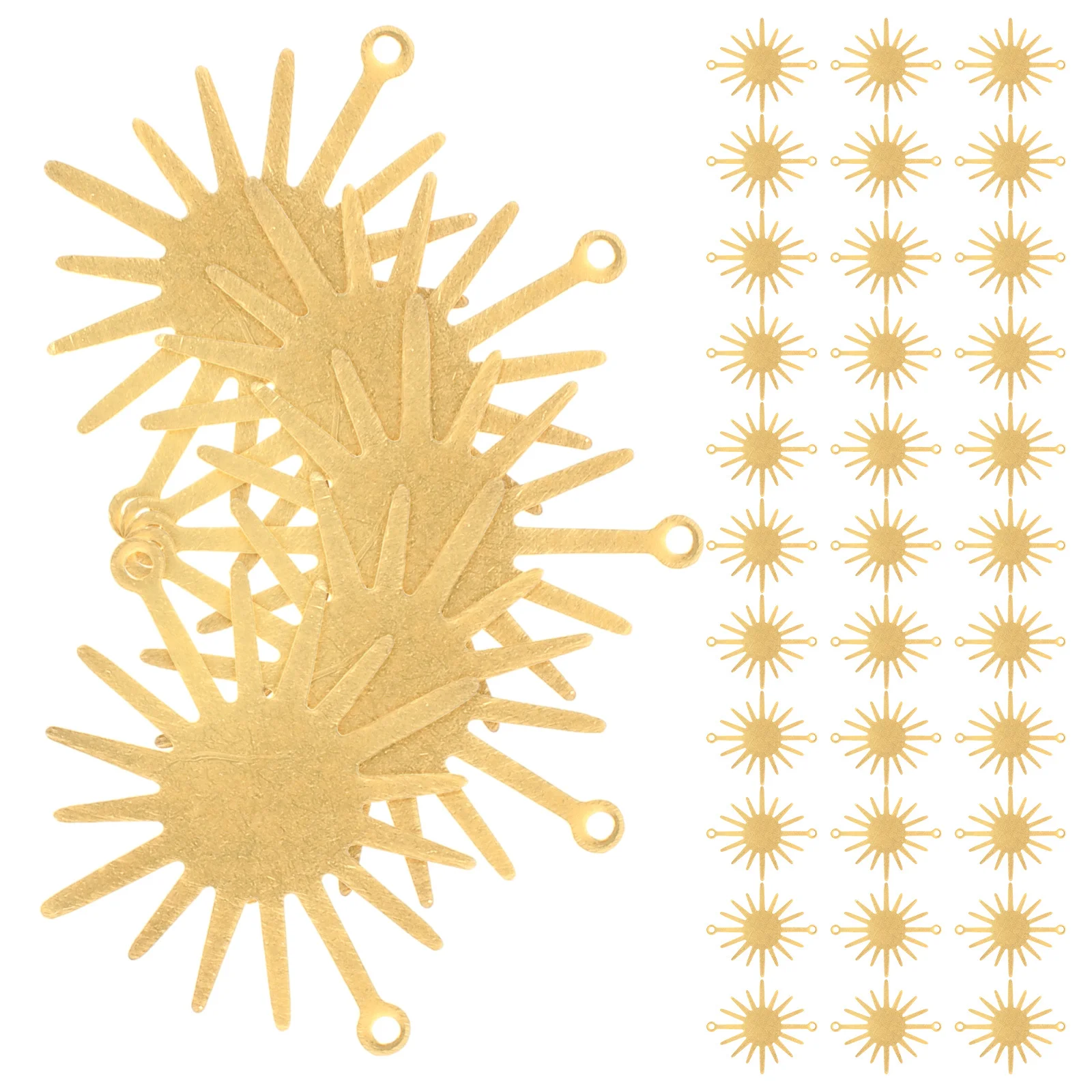 50Pcs Sunflower Jewelry Pendant Charms Creative DIY Craft Accessories for Necklace Bracelet Keyring Scrapbook Decoration