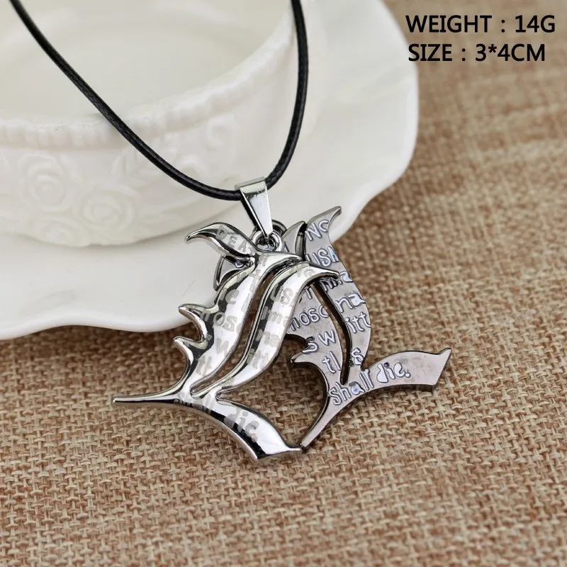 Anime Death Note Keychain Double Sided Black Note Book Pendant Key Chain for Women Men Choker Jewelry Gift - view 2