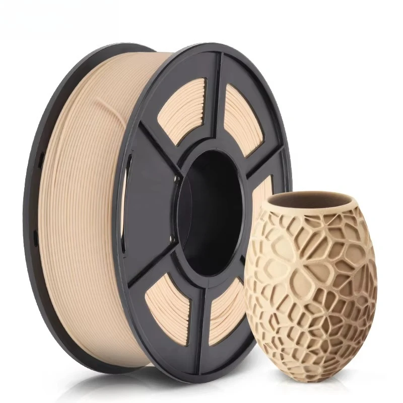 Wood Grain 3D Printing Filament 1.75mm Real Wooden Effect Smooth Extrusion DIY Model Supply