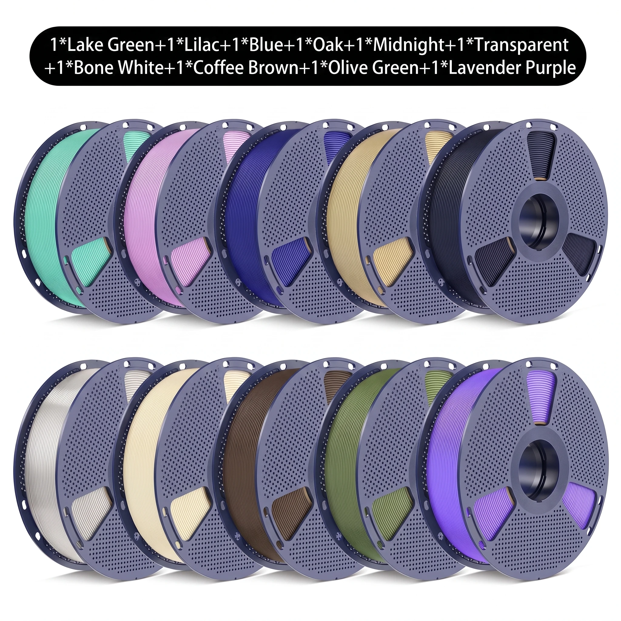 SUNLU PETG Filament 10kg 1,75mm 1 rol/kg (2,2 lbs) Voor 3D-printers Herbruikbare spoel Netjes gewikkeld Print soepel