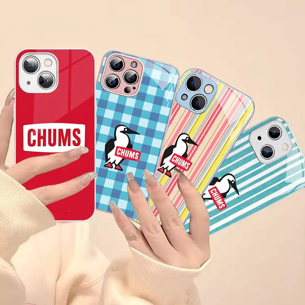 

Brand LOGO C-Chums Tempered Glass For Iphone 14 13 12 11 Pro Mini XS MAX 14Plus X XS XR Fundas