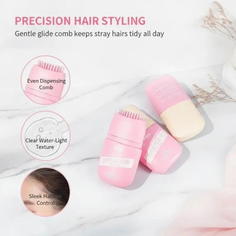Portable Hair Styling Gel Comb 1Pcs Anti-Flyaway for Sleek Bun Smooth Hair Travel Daily Use Women Accessories