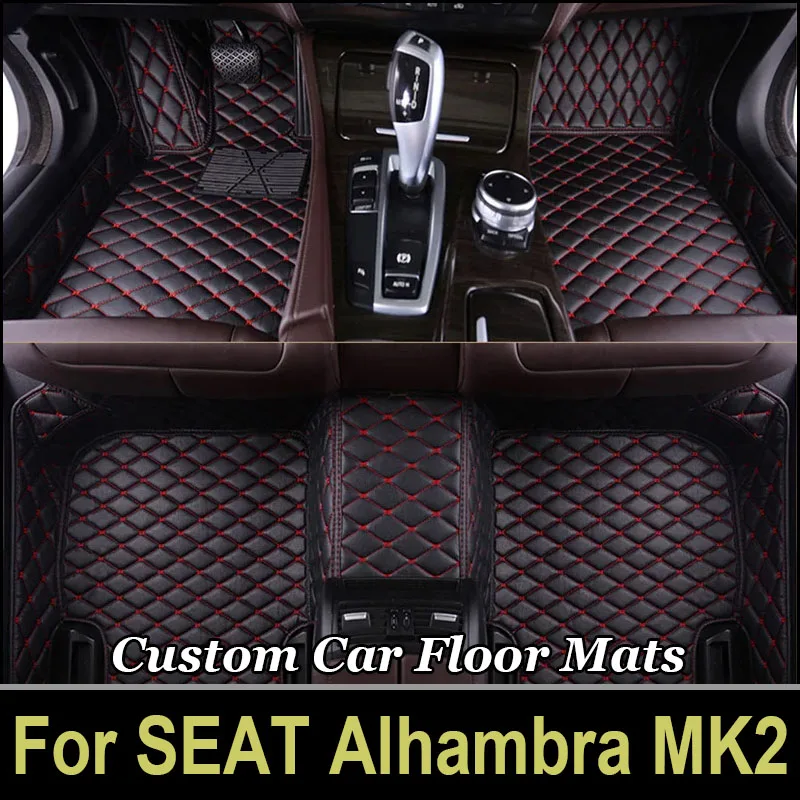 

Автомобильные коврики для сиденья Alhambra MK2 7N VW Volkswagen Sharan 2011 ~ 2020, набор ковриков, кожаный коврик, автомобильные напольные коврики, автомобильные аксессуары