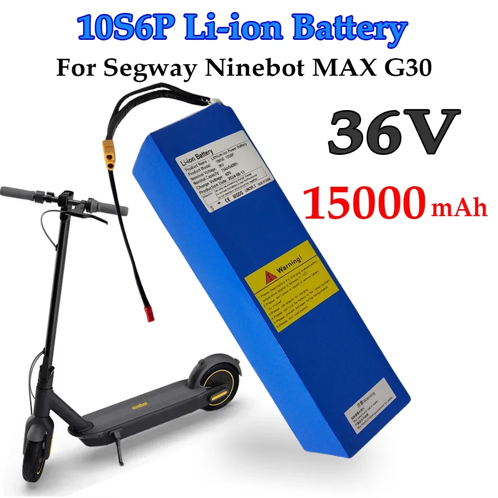 

For Segway Ninebot MAX G30 Electric Scooter Special Battery 36V 15Ah 540Wh 10S6P 18650 Li-ion Battery Pack