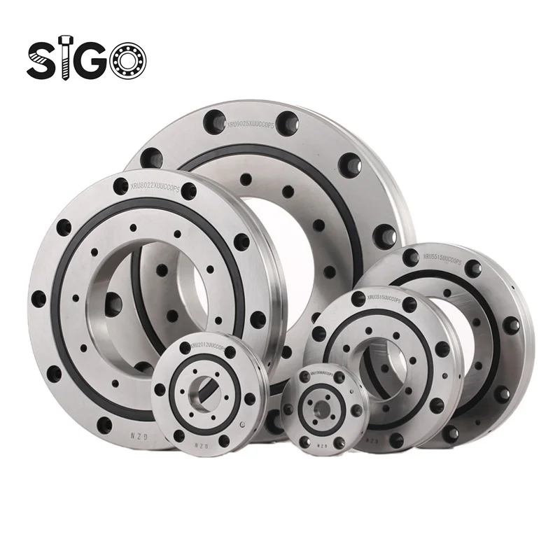 1PCS RU124X UUCC0P5 RU124GUUCC0P5 CRBF8022  80X165X22MM Small Slewing Bearings, Precision Crossed Roller Bearings