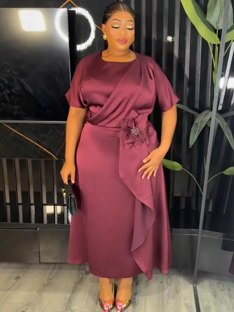 

Plus Size African Party Dresses For Women 2025 New Fashion Dashiki Ankara Wedding Evening Gown Elegant Turkey Muslim Maxi Dress