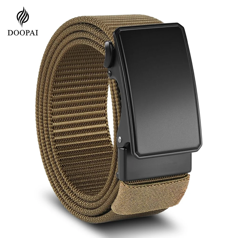 Tactical Elastic Belt For Man High Quality Trouser Men Waistband Outdoor Multi Functional Canvas Plastic Buckle Belts