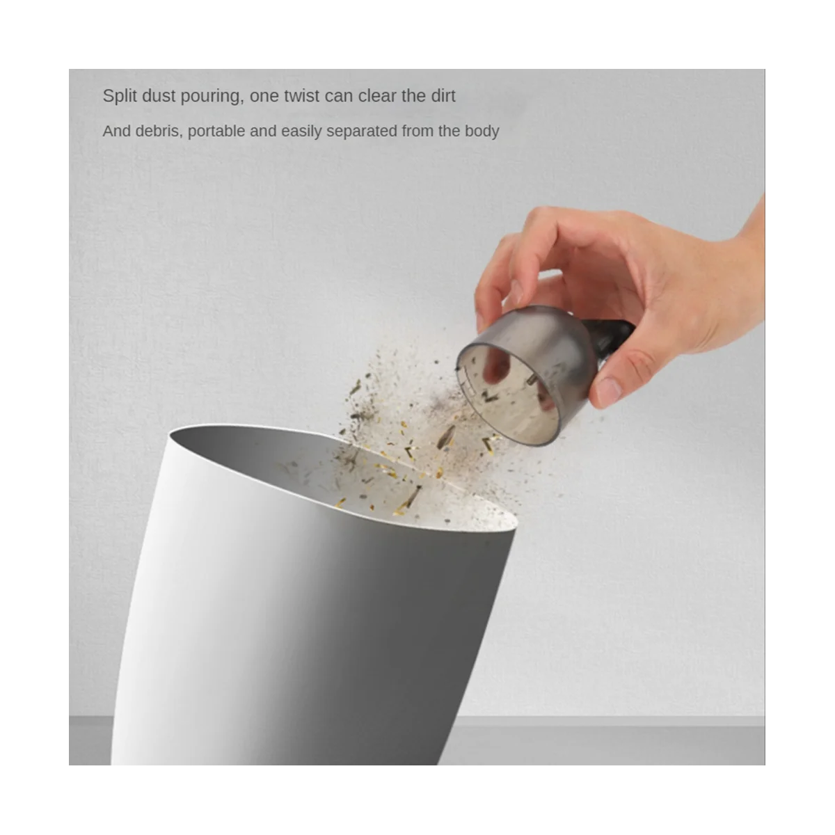 Vakum pembersih Desktop Mini, mesin pembersih genggam portabel, Pembersih meja kantor kendaraan rumah Wireless hitam