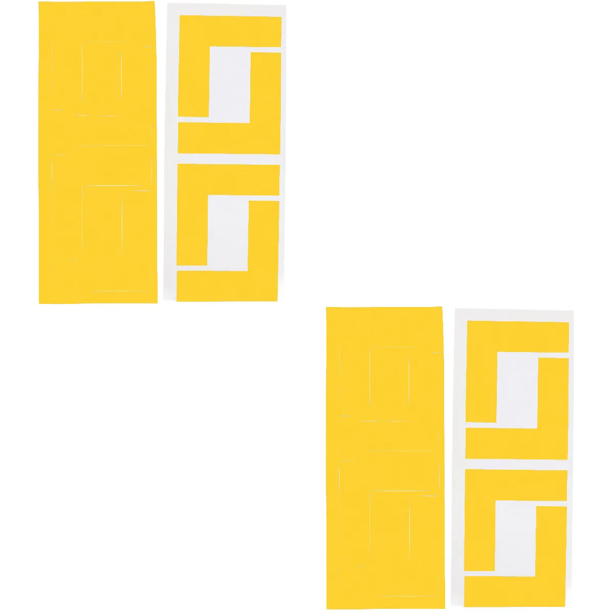 

Floor Stickers Positioning Signage Area Rugs Location Marking Tapes Yellow Shape