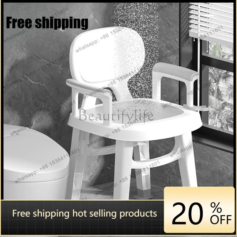 Customizable Adult Unique Shower Chair Design Accessories Restroom Bathroom Shower Chair Shower Pliant Mobili Arredamento Casa F