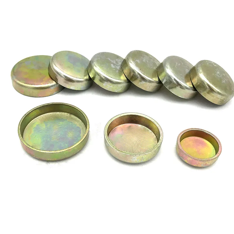 Iron Galvanized Welding Seal End Cap 8mm - 75mm Automobile Engine Cylinder Bowl Plug Pipe Fitting Connector