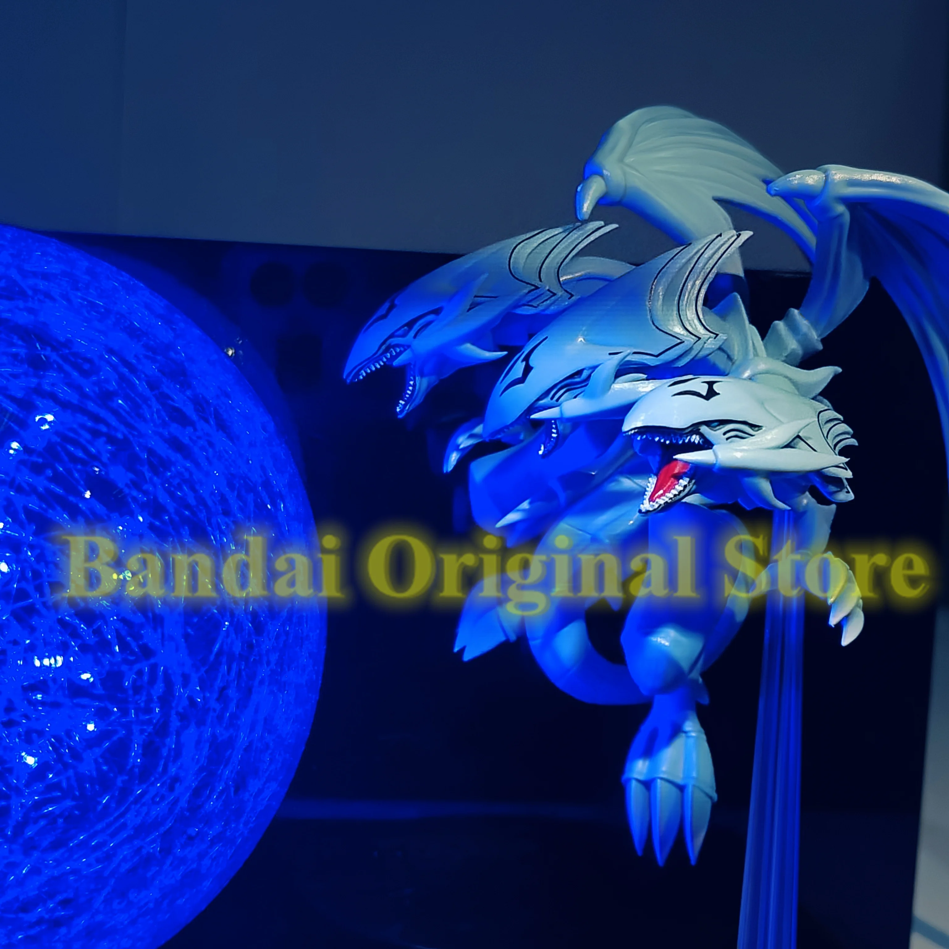 Original Konami Yu-Gi-Oh! Official Card Game Blue Eyes Ultimate Dragon Action Figure Toys DIY Atmosphere Light PVC Model Collect