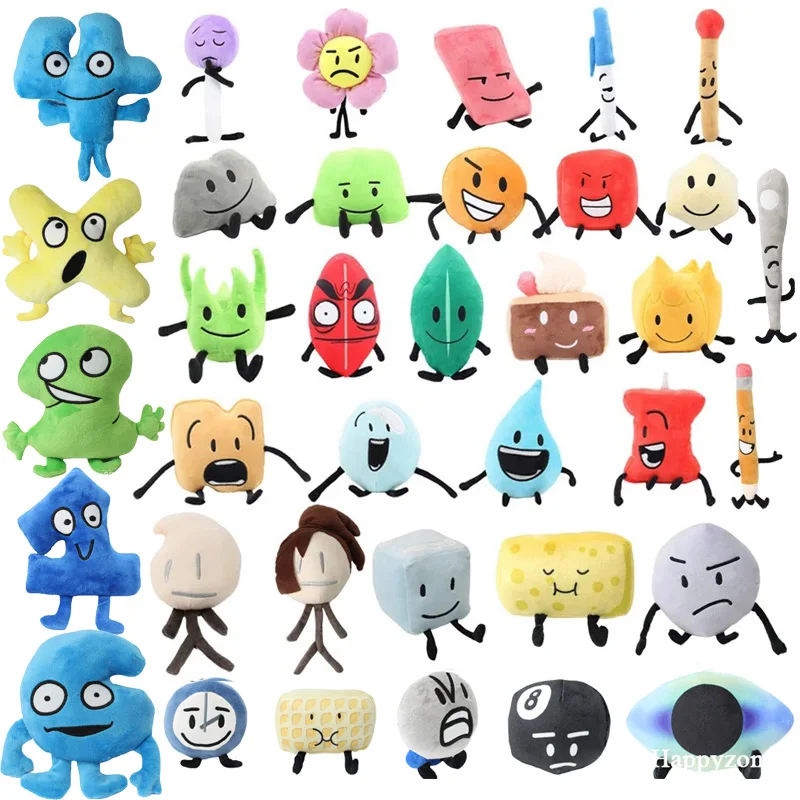 37 estilo batalha para ilha dos sonhos brinquedo de pelúcia bfdi folha fogo flor waterdrop quatro x bolo pirulito boneca de pelúcia presente aniversário do miúdo