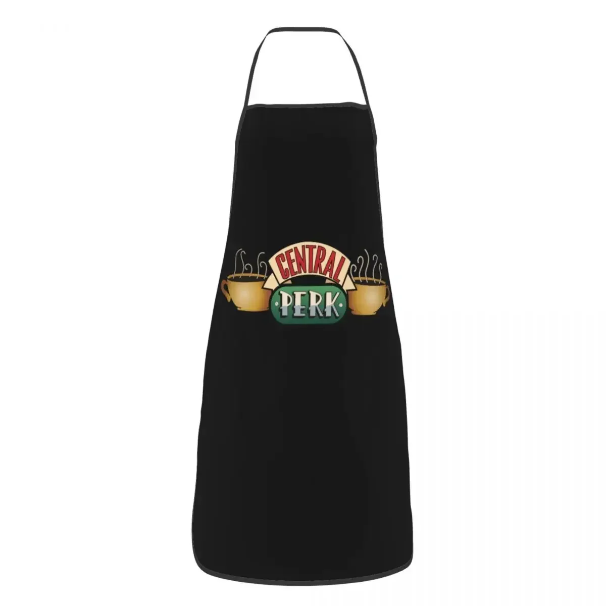 

Custom Bib Central Perk Friends Aprons Men Women Unisex Adult Chef Cooking Kitchen TV Show Tablier Cuisine Baking