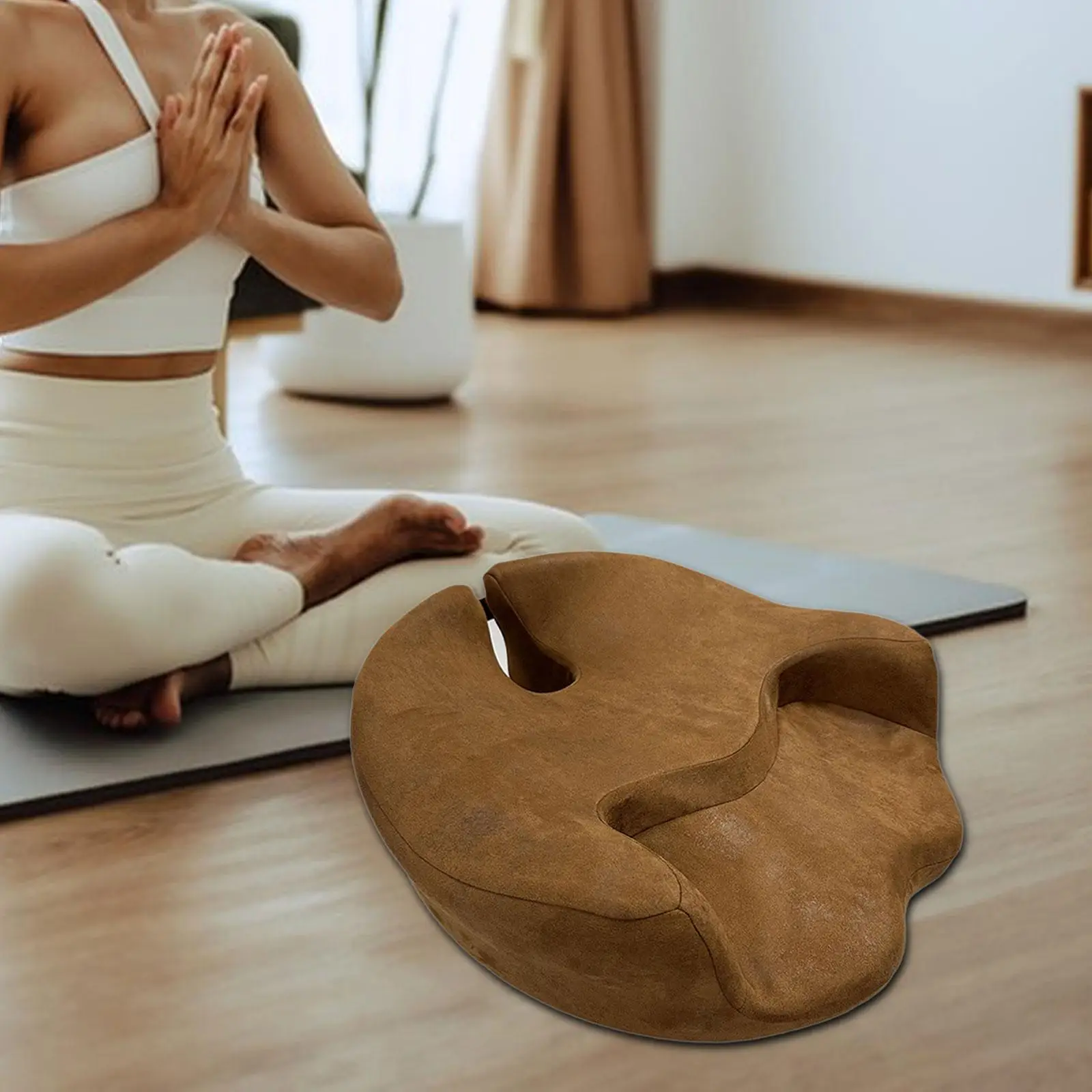 

Meditation Memory Foam Cushion Thick Non Slip Seat Cushion Floor Cushion Pad for Tea Ceremony, Living Room Balcony Home, Bedroom