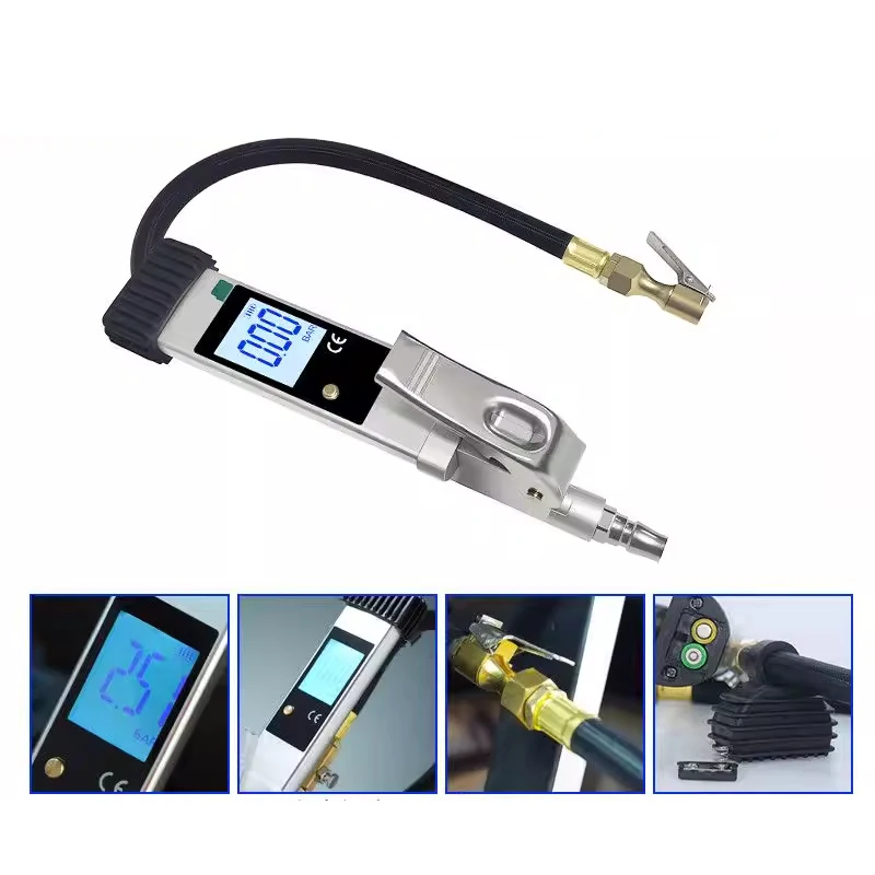 

High-Precision Digital Tire Pressure Gauge 0.35-16 Bar Tire Pressure Detection DP-708 Inflation Pressure Gauge