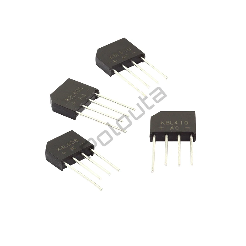10 Pcs Kbl610 Kbl406 Kbl410 Kbl608 Bridge Rectifier Bridge Flat Bridge Full Simistor Thyristor Sockets Gold Integrated Circuit