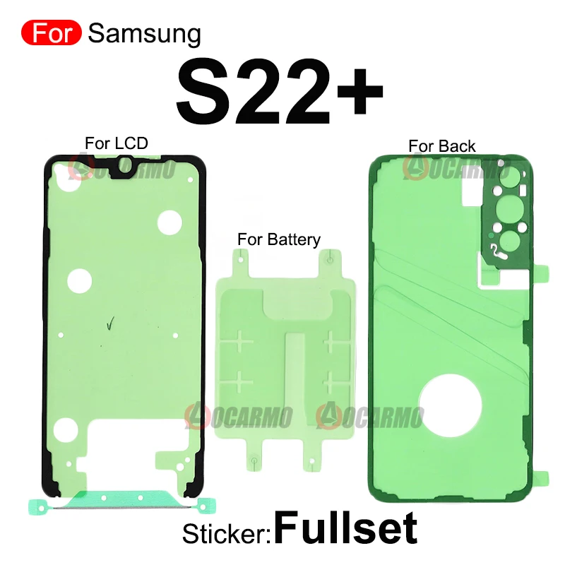 Front LCD Screen Adhesive And Back Battery Cover Sticker Glue For Samsung Galaxy S22 Plus S22+ Replacement Part