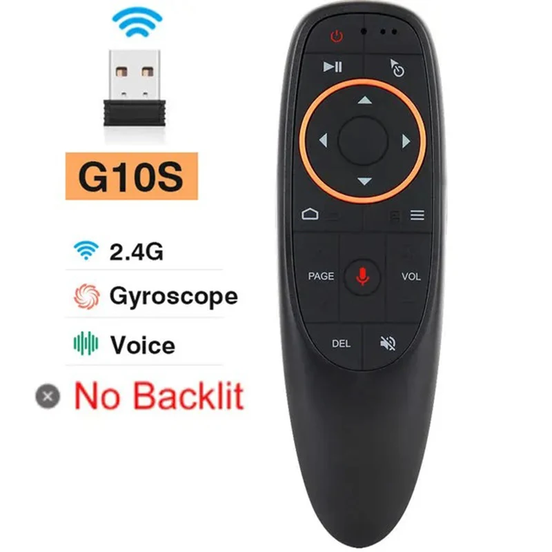 G10S Air Mouse Voice Remote Control 17 keys 2.4G Wireless Voice control Gyroscope IR for H96 MAX X88 PRO X96 MAX Android TV Box